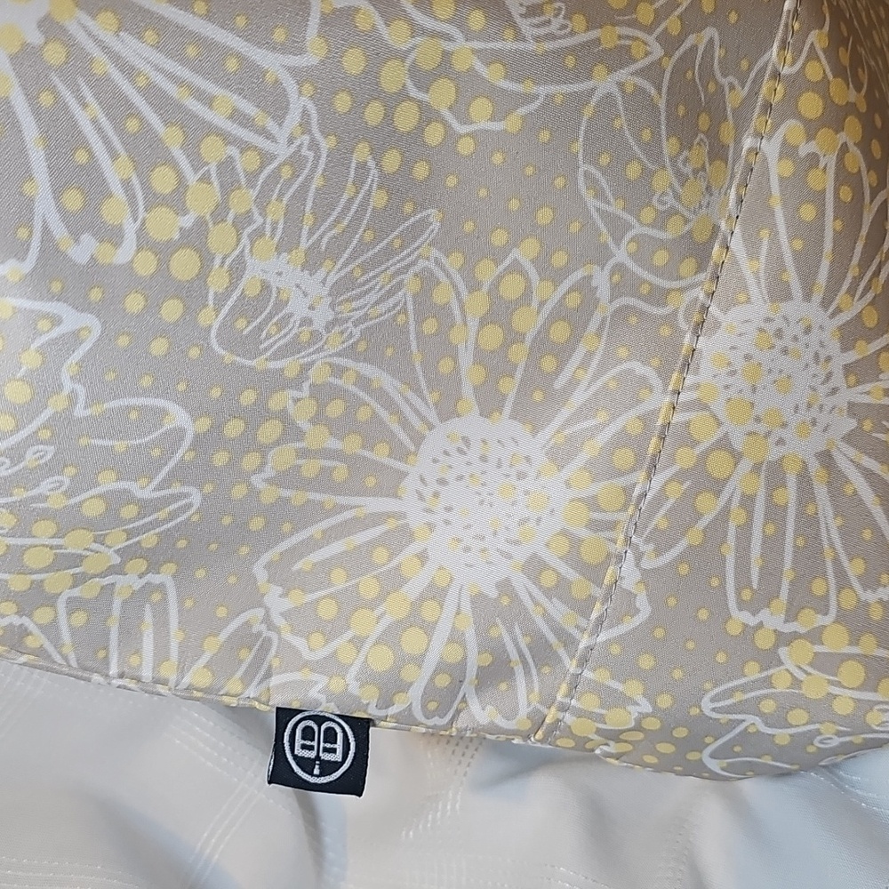 Beyond A Bag Gray And Yellow Floral Tote Bag - Picture 7 of 17